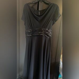 Chiffon like material black dress